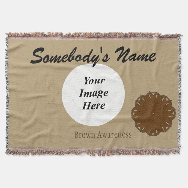 Brown Flower Ribbon Template av Kenneth Yoncich Mysfilt (Framsidan)