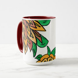 Brown Flowers Mugg