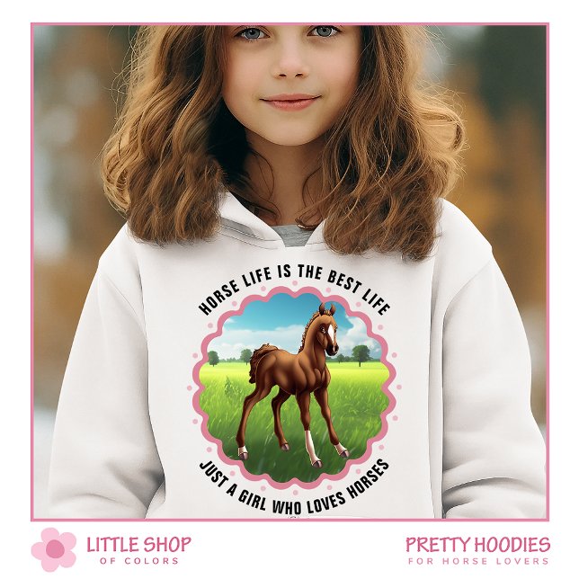 Brown Foal Anpassade Girls T Shirt (Skapare uppladdad)