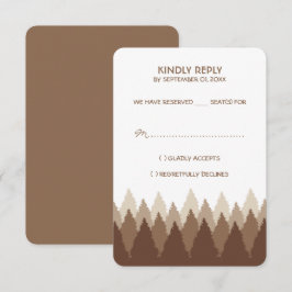 Brown Forest Range Woodland Bröllop OSA Kort