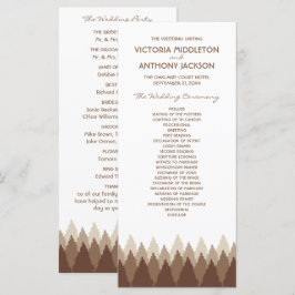 Brown Forest Range Woodland Bröllop Program
