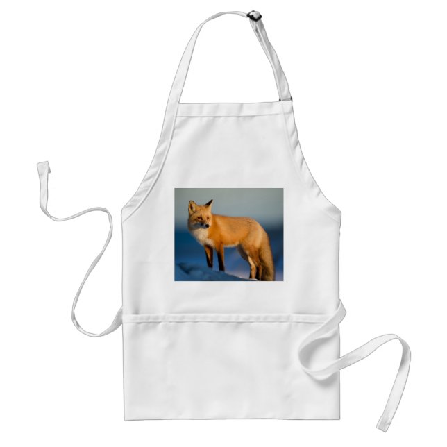 Brown Fox Vuxen Apron Förkläde (Framsidan)