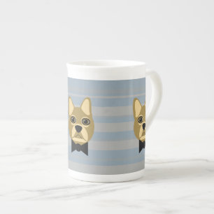 Brown Fransk Bulldog, Rand Benporslin Mugg