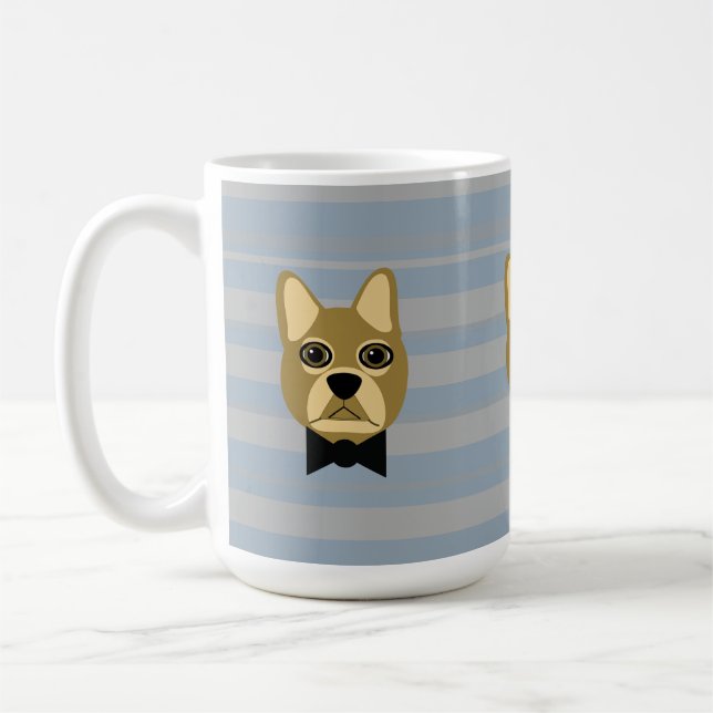 Brown Fransk Bulldog, Rand Kaffemugg (Vänster)