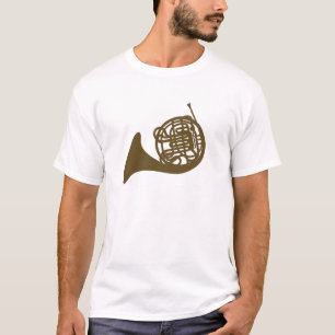 Brown Fransk Horn Tee Shirt