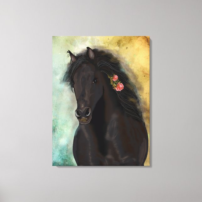 BROWN FRIESIAN ~ Wrapped Canvas (Framsida)