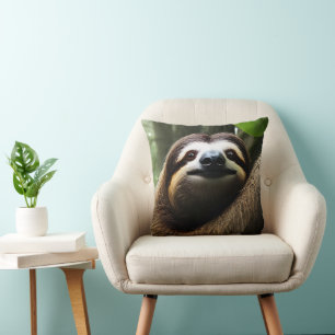 Brown Fuzzy Sloth, fotoblock Kudde