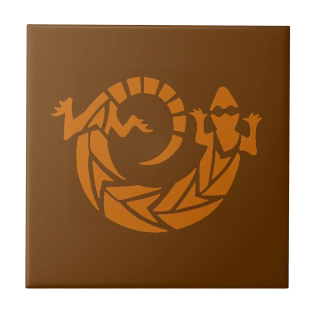 Brown Gecko Southwest Tile Kakelplatta (Framsidan)