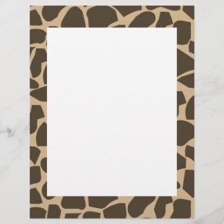 Brown Giraffe Mönster Skriv ut