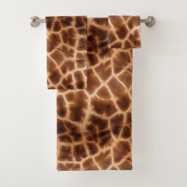 Brown Giraffe Print
