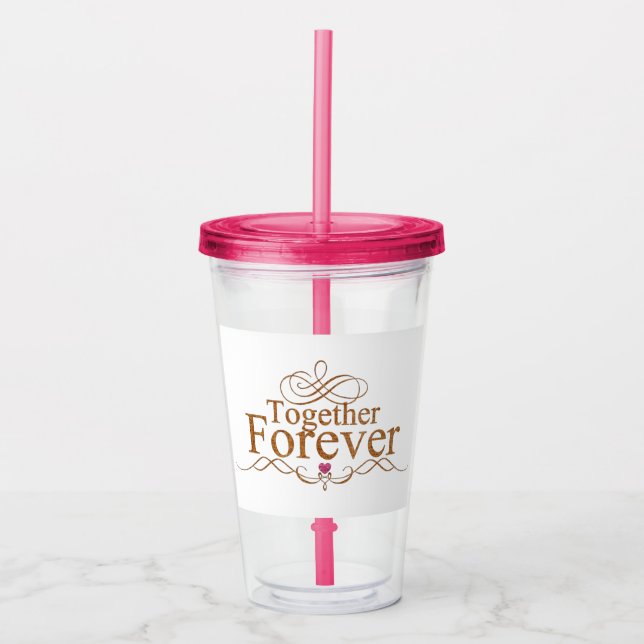 Brown Glitter Take Away Mugg (Framsida)