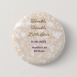Brown glitter twinkle twinkle little star birthday knapp
