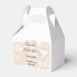 Brown glitter twinkle twinkle little star birthday presentaskar