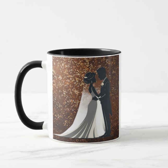 Brown Glittery Mugg (Vänster)