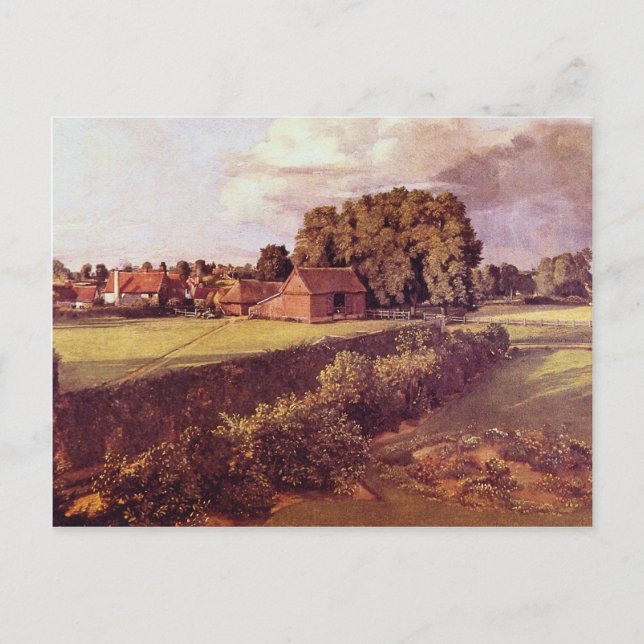 Brown Golding Constable's Blomsterträdgård, John C Vykort (Framsida)