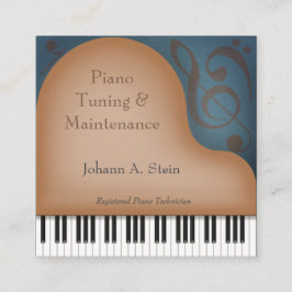 Brown Grand Piano Memous Music Industry Fyrkantigt Visitkort