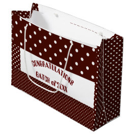 Brown Grattiss College Graduation Polka Dot