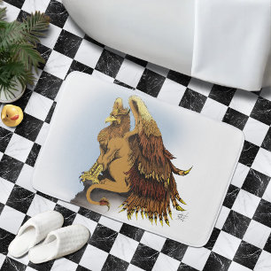 Brown Griffin Fantasy Badrumsmatta