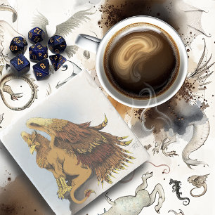 Brown Griffin Fantasy Stenunderlägg