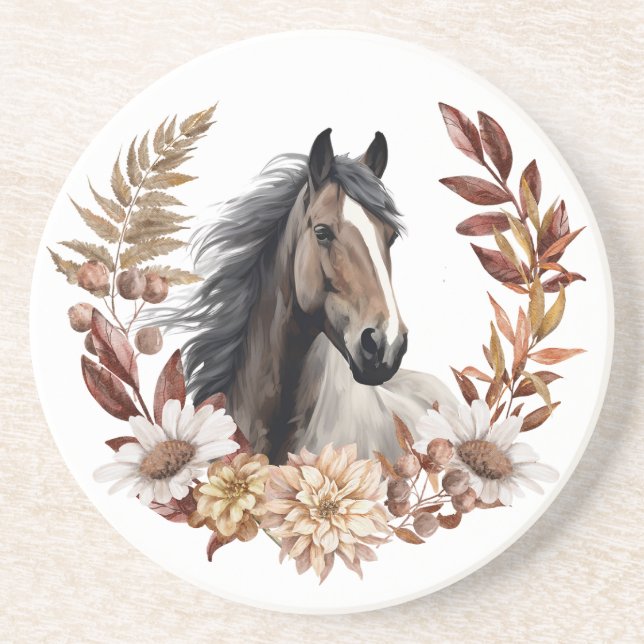 Brown Grulla Horse Autumn Wandeans Underlägg (Framsidan)