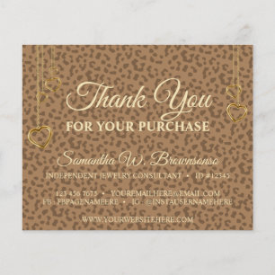 Brown Guld Leopard Texturerat Tack