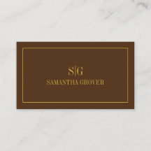 Brown Guld | Minimalistisk modern Professionell