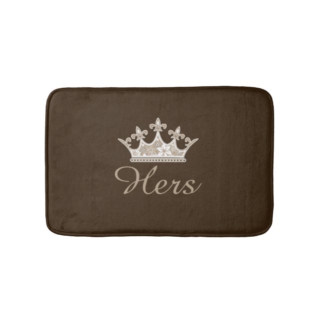 Brown Hers Krona Bath Mat Badrumsmatta (Framsidan)