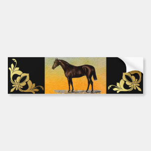 Brown Horse Bildekal