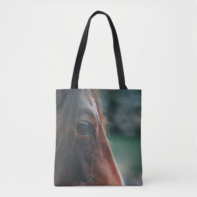 Brown Horse Close Close-Up Tygkasse (Framsida)