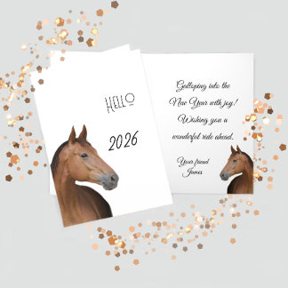 Brown horse kort
