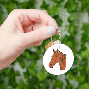 Brown Horse Nyckelring