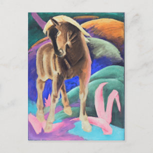 BROWN HORSE POSTCARD VYKORT