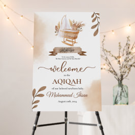 Brown Höst löv Barnvagn Pojke Aqiqah