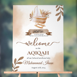 Brown Höst löv Barnvagn Pojke Aqiqah