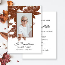 Brown Höst löv Dödsårsdag