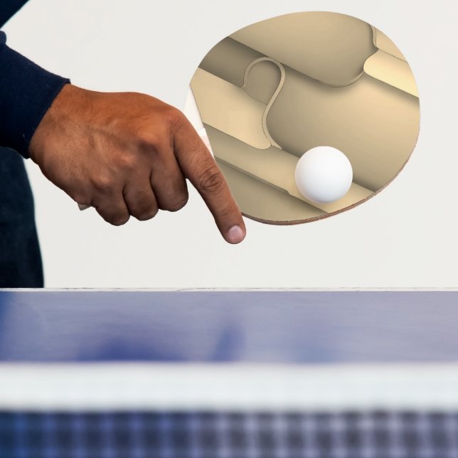 Brown Hues Modern Art Pingisracket (Insitu)