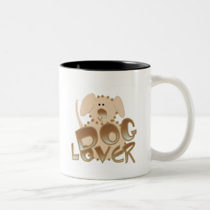 Brown Hund älskare Tshirts och Gifts Två-Tonad Mugg