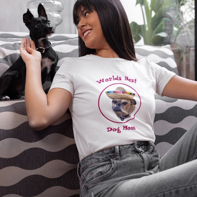 Brown Hund Ansikte Chug Photo T Shirt (Skapare uppladdad)
