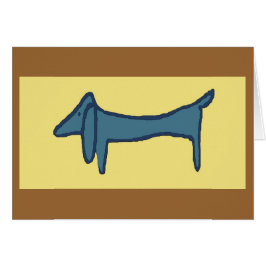 Brown Hund, Dachshund OBS Kort