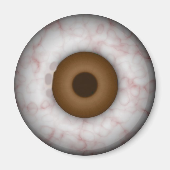 Brown Iris Eyeball Magnet (Framsidan)