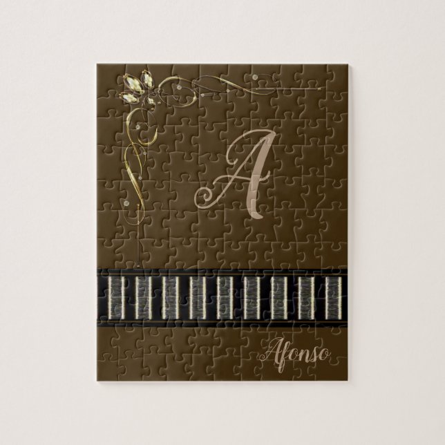 Brown Jigszawa Puzzle Daisy Pussel (Vertikal)