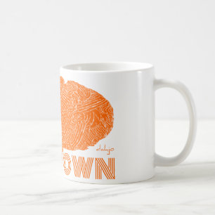 BROWN KÄRLEK i ORANGE Kaffemugg