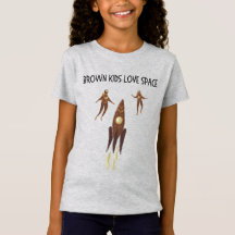 Brown Kids Kärlek Space Kids T-Shirt