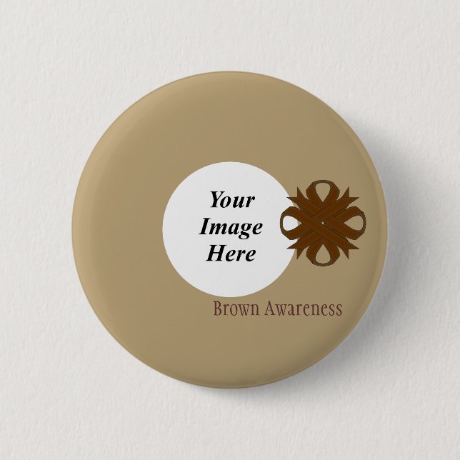 Brown Klöver Ribbon Template av Kenneth Yoncich Knapp (Framsida)