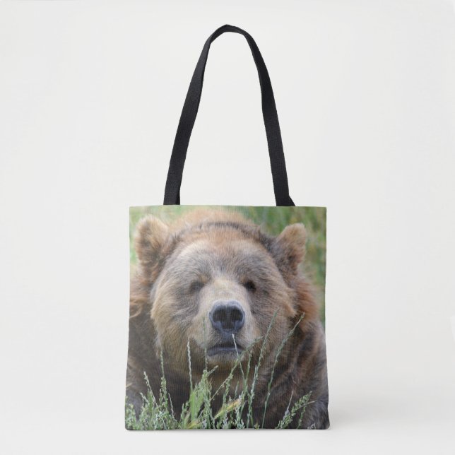 Brown kodiak björn tygkasse (Framsida)