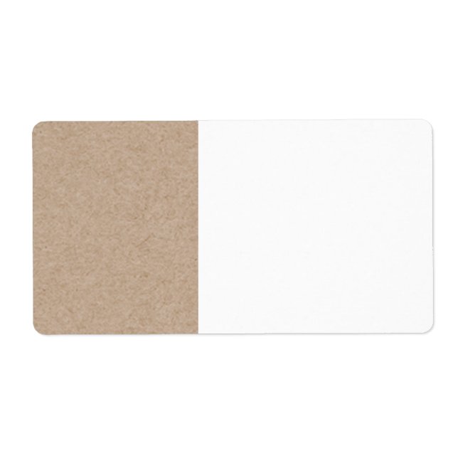 Brown Kraft Papper Background tryckt Fraktsedel (Framsidan)