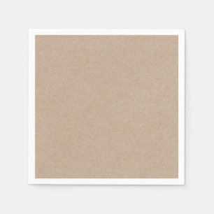 Brown Kraft Papper Background tryckt Pappersservett