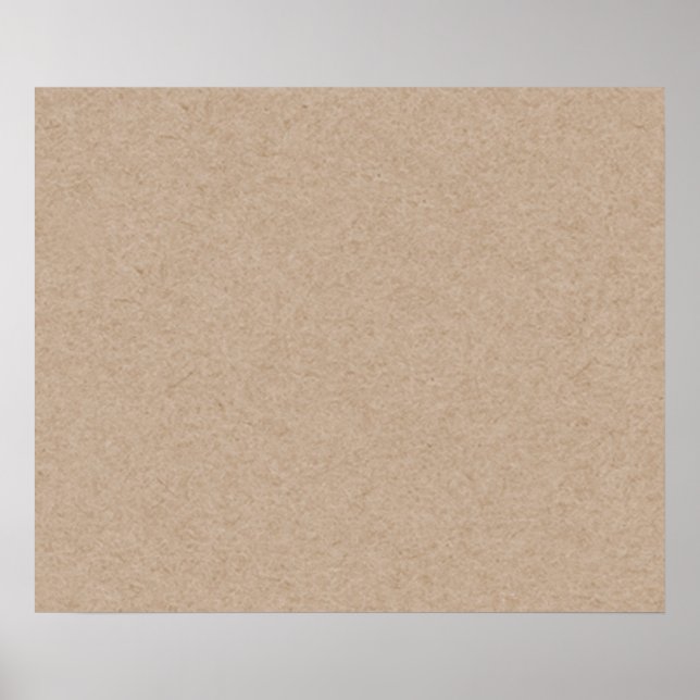 Brown Kraft Papper Background tryckt Poster (Framsidan)
