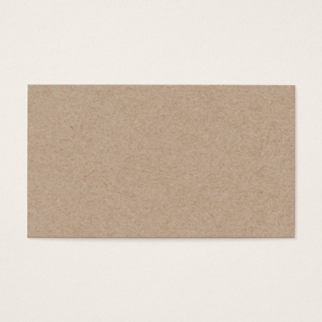 Brown Kraft Papper Background tryckt Visitkort (Framsidan)