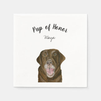Brown Lab Cocktail Napkins Pappersservett